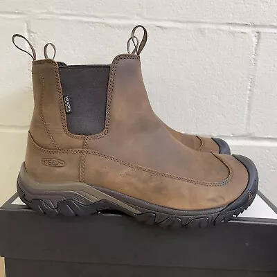 Keen Men's Anchorage III Waterproof Insulated Brown Boots US 11.5 • $69.99