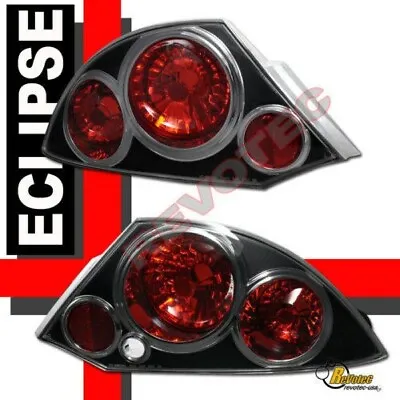 Black Tail Lights Lamps For 2000-2005 Mitsubishi Eclipse RH + LH • $64