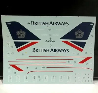 £17.95 • Buy British Airways Landor 1/144 Scale Boeing 747-100 Model Transfers Decals Airfix 