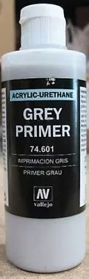 Vallejo Grey Primer 200ml Bottle - Hobby And Model Paint Supply - #74601 • $14.59