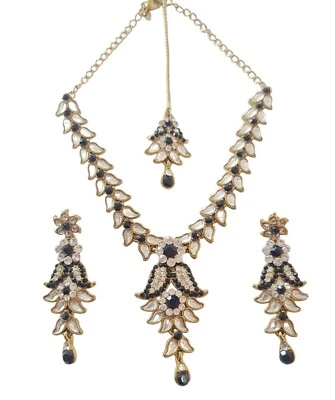 $39.95 • Buy Kundan  Necklace Earrings Set Indian Bollywood Wedding Artifical Jewellery