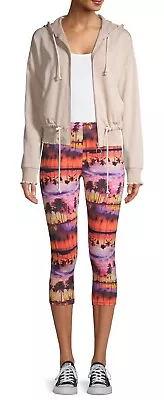 No Boundaries Tropical Multicolor Capri Leggings S (3-5) Nwt [ag] • $9