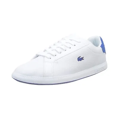 £42.99 • Buy Womens Lacoste Graduate 319 Trainers 7-38SFA0017080 White/Blue Size Uk 3 To 6.5 