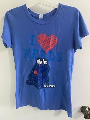 I Love Nerds Tshirt XL Juniors Short Sleeve Blue TNT • $8