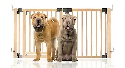 £59.85 • Buy Safetots Premium Wooden Wide Pet Gate Dog Room Divider Puppy Corner Room Barrier