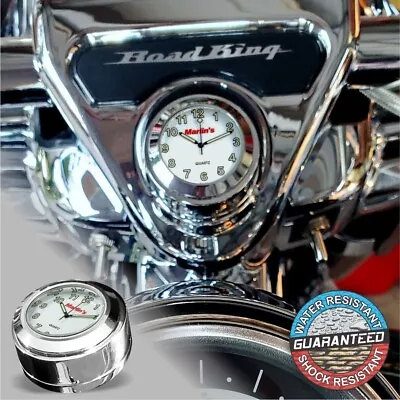 Marlin's Swivel Fork Lock Cover With White Clock Fits Harley Davidson Road King • $82.95