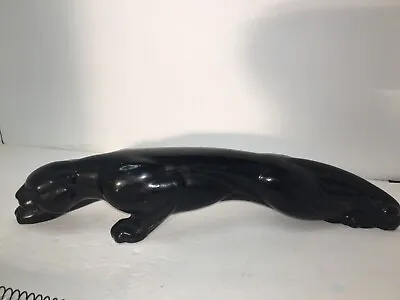Lg Vintage Crouching Panther Ceramic Statue • $25