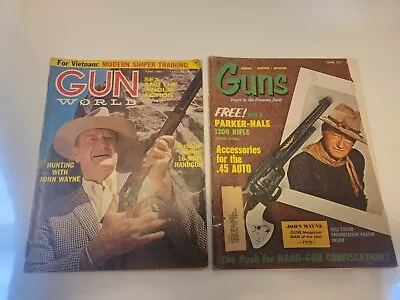 Gun World Guns Magazine John Wayne 1967 1971 Vietnam Man Of Year • $15