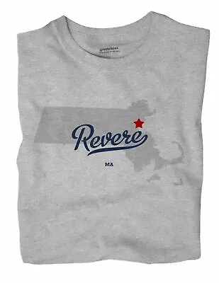 Revere Massachusetts MA Mass T-Shirt MAP • $19.50