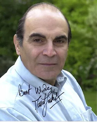 David Suchet  Signed 10 By 8 Inches Genuine Signature Photo Poirot • £40