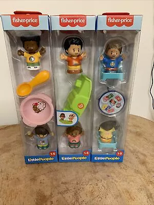 £7.99 • Buy 3 X Fisher-Price Little People Figures And Accessory 2-Pack Bundle