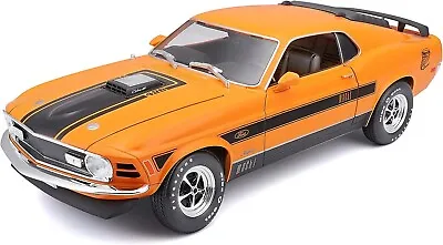 Maisto 1970 Ford Mustang Mach 1 Orange Die Cast Model Car  • $79.88