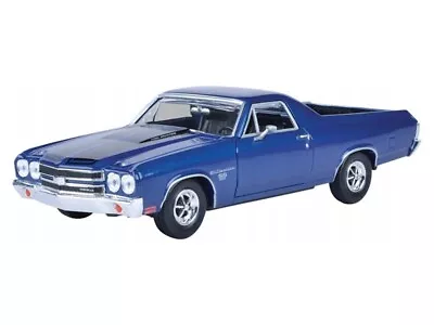 1970 Chevrolet El Camino SS 396 - Blue Diecast 1:24 Scale Car - Motormax 79347BL • $33.95