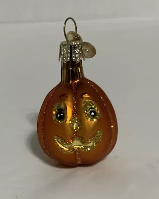 Vintage OWC Painted Glass “Jack O’ Lantern” Halloween Ornament • $15.96