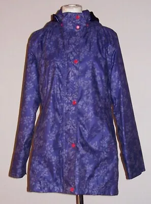 JACK MURPHY Pre Owned Blue   Size 14  Floral  Ladies  Coat. • £12