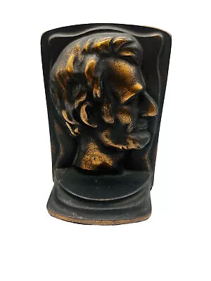 Vintage President Lincoln Bronze Bookend Profile Heavy Abraham • $19.99