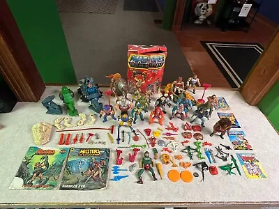 BIG Vintage 1981 Mattel MOTU Masters Of The Universe Figure Parts LOT Collection • $61