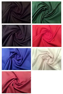 £0.99 • Buy PLAIN 100% COTTON DRILL TWILL CLOTHING CRAFT UPHOLSTERY FABRIC 150cm WIDE