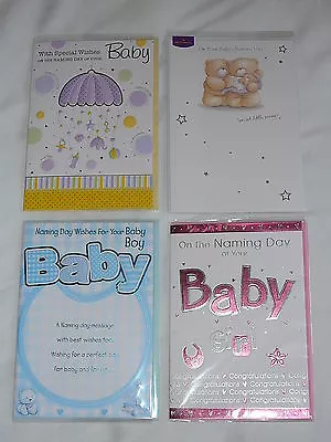 Naming Day Card Boy Girl Son Daughter Baby Unisex Christening Baptism Blessing  • £2.19