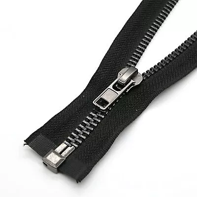 Metal Jacket Zippers #10 27 Inch Black Nickel Separating ZipperHeavy Duty Zi... • $15.74