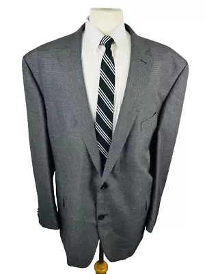 Michael Kors Mens 56R Gray Super Soft Houndstooth Blazer Sport Coat Suit Jacket • $84.98