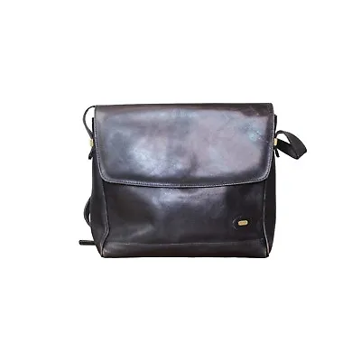 $49.95 • Buy Oroton Vintage Dark Navy Leather Crossbody Bag Made In Italy