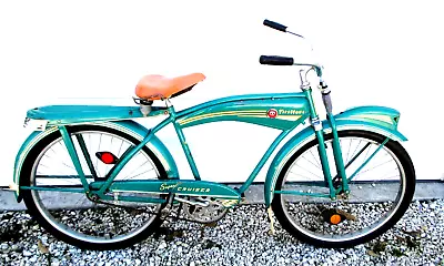 1950's MONARK-FIRESTONE SUPER DELUXE CRUISER-VINTAGE-BICYCLE ALL ORG- SPRINGER • $1950