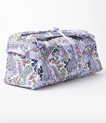 Vera Bradley Lighten Up XL Duffel Backpack Maddalena Paisley Carry On Tote Bag • $85.49