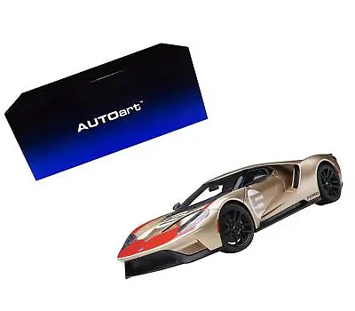 Ford GT Heritage Edition #5 Holman Moody Gold Metallic With Red And White 1/18 • $295.05