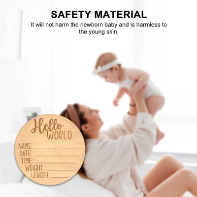 Anti Fade For Hospital Durable Natural Baby Announcement Sign Hello World Infant • $11.67