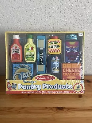 NEW - Melissa & Doug Wooden Pantry Products Pretend Play Kitchen Food • $25.99