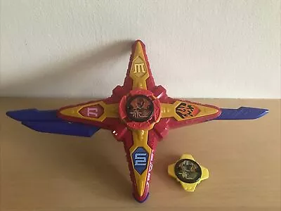 Power Rangers Ninja Steel Deluxe Red Rangers Star Morpher Toy DX With Stars • £24.99