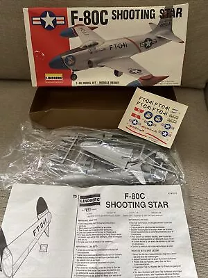 1991 Lindberg USA Lockheed F-80C Shooting Star  1:48 Model Kit 70552 Sealed Cont • £28.95