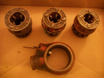 $34.95 • Buy Ridgid 111R Ratchet Drop Head And 3 111R Dies - 2 - 1/2  And 1 - 3/4  Dies