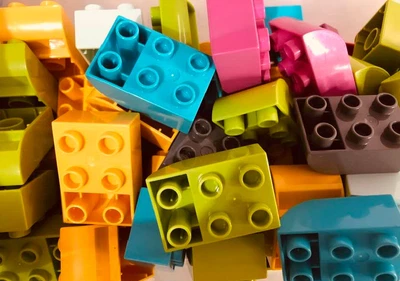 BULK LOT_DUPLO 2x3 Inv Bow # 98252 _Assortment Of Varied Colours_40 Piece Set • $14.99