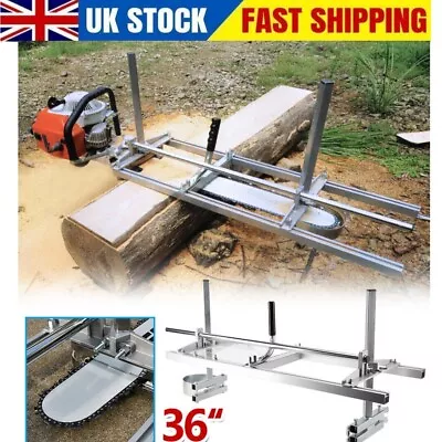 Portable 14  To 36  Chainsaw Mill Heavy-Duty Planking Lumber Cut Woodworker Slab • £69.89