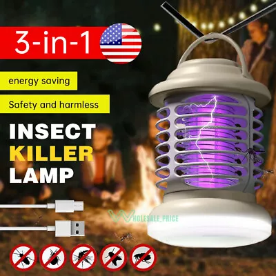 Electric Fly Bug Zapper Mosquito Insect Killer LED Light Trap Pest Control Lamp • $15.19