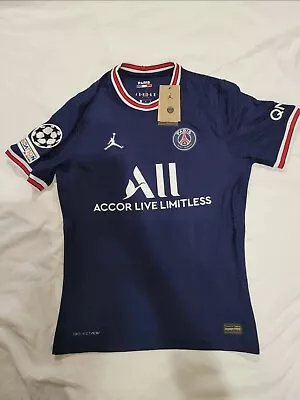 2021-22 PSG Paris Saint Germain Home #30 Messi Champ League  Jersey (Small ERROR • $58.65