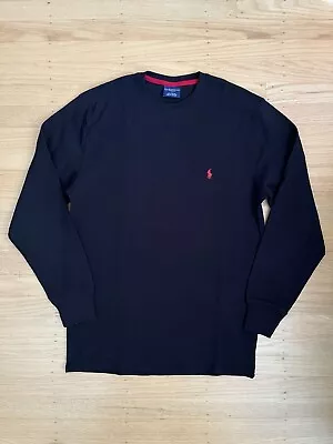 Polo Ralph Lauren Thermal Shirt Long Sleeve Men’s Small Black Sleepwear • $14.99