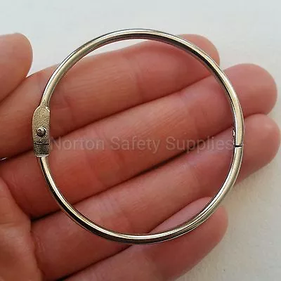 Large Hinged Split Ring / Key Ring / Jailors Fob 60mm * MULTI-BUY DISCOUNT * • £2.95