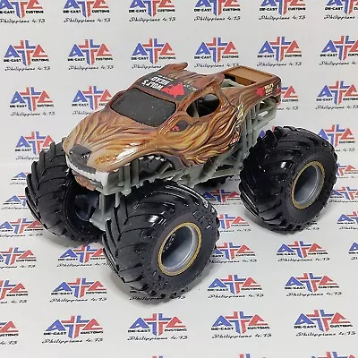 WOLF'S HEAD MOTOR OIL Spin Master Monster Jam Truck 1/64 Customized Wheel Swap • $7.99