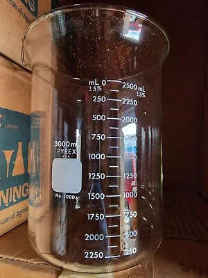 3000mL Lab Glass Beaker Pyrex  • $80