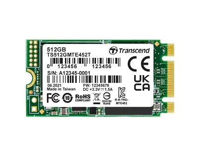 £107.75 • Buy 512GB Transcend MTE452T M.2 2242 PCIe Gen3x2 SSD 3D TLC Flash Industrial