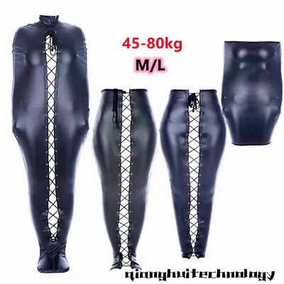 Restraint Leather Bag Armbinder Straitjacket Slave Bondage Mermaid Fin Fun Cos • $100.18