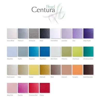 A4 Centura Pearl Pearlescent Card 310gsm Single Sided. 28 Colours Choose Qty • £4.35