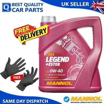£32.59 • Buy 4l 0w-40 Mannol Legend+ester Synthetic Engine Oil A3/b4 Api Sn/ch-4 Ll-01