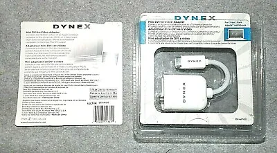 $12.08 • Buy Mini DVI To VGA Adapter Dynex DX-AP100 UPC Apple Notebook To RCA/S Video Input