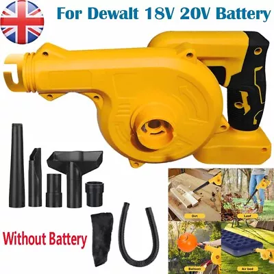 Cordless Leaf Blower 2in1 Electric Leaf Blower&Vacuum For Dewalt 20V Battery UK • £25.49