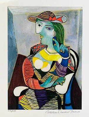 Pablo Picasso MARIE THERESE WALTER Estate Signed & Numbered Giclee Art 14  X 11  • $59.99