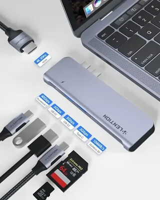 LENTION USB C Hub With Thunderbolt3 (PD+Data Transfer+Video Output) (IL/RT6-... • $14.99